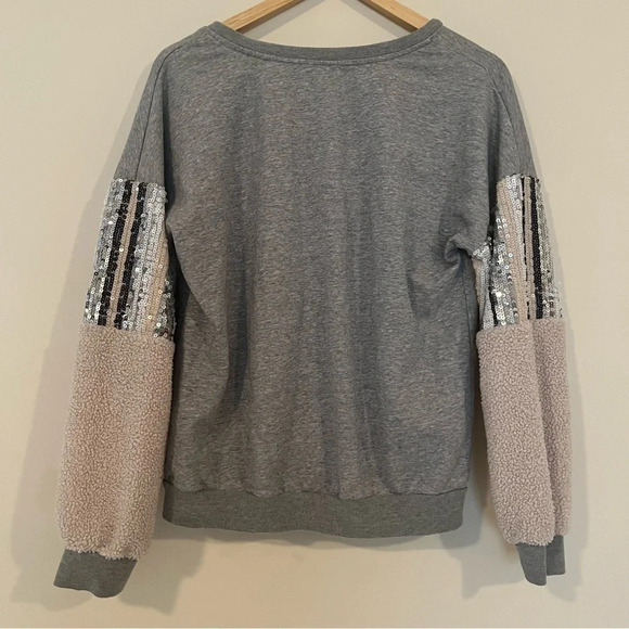 ☀️ACOA Sequins Vneck Sweater Sweatshirt - Picture 7 of 7